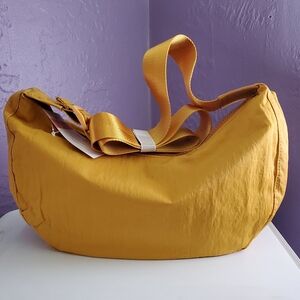Medium Nylon Crescent Crossbody Bag